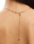 Фото #4 товара Accessorize Z collection gold plated flat chain necklace in gold