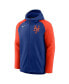 Men's Royal and Orange New York Mets Authentic Collection Full-Zip Hoodie Performance Jacket