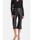 ფოტო #1 პროდუქტის Women's Black Leather Pants