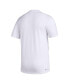 Men's White Kansas Jayhawks Pregame AEROREADY T-shirt