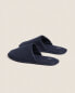 Фото #5 товара Linen slippers with topstitching