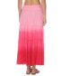 Фото #2 товара Women's Smocked-Waist Ombre Skirt Cover-Up