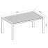 CHILLVERT Napoles Aluminium Rectangle Table 190x96.5x75 cm