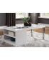 Фото #2 товара Harta Coffee Table, White High Gloss & Chrome