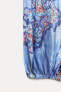 Платье-туника из ткани рами с принтом — zw collection ZARA