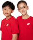 ფოტო #4 პროდუქტის Big Kids Sportswear Embroidered Logo Graphic T-Shirt