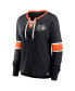 ფოტო #3 პროდუქტის Women's Black Philadelphia Flyers Effervescent Exclusive Lace-Up Long Sleeve T-shirt