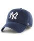 Фото #2 товара Men's Navy New York Yankees Cooperstown Collection Franchise Fitted Hat