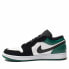 Кроссовки Nike Air Jordan 1 Low White Black Mystic Green (Белый, Черный)