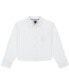 ფოტო #1 პროდუქტის Big Girls Cotton Oxford Long-Sleeve Shirt