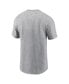 Фото #2 товара Men's Heather Gray North Carolina Tar Heels Primetime Evergreen Wordmark T-Shirt