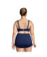 ფოტო #4 პროდუქტის Plus Size Twist Front Underwire Bikini Swimsuit Top Adjustable Straps