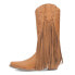 Фото #3 товара Dingo Hoedown Fringe Snip Toe Cowboy Womens Brown Casual Boots DI175-255