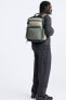 Фото #3 товара Прорезиненный рюкзак с карманами ZARA