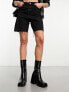 ASOS DESIGN Rover heeled leather boots in black