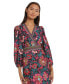 Women's Printed Surplice-Neck Maxi Dress