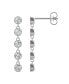 ფოტო #1 პროდუქტის Moissanite Bezel Drop Earrings 1 ct. t.w. Diamond Equivalent in 14k White Gold