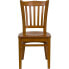 Фото #3 товара Hercules Series Vertical Slat Back Cherry Wood Restaurant Chair