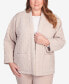 Фото #5 товара Plus Size St.Moritz Quilted Chenille Corduroy Jacket