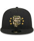Фото #1 товара Men's Black San Francisco Giants 2024 Armed Forces Day 9FIFTY Snapback Hat