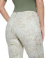 ფოტო #5 პროდუქტის Women's Suede Paisley Bootcut-Leg Pants