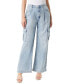 ფოტო #1 პროდუქტის Trendy Plus Size Jenna Cargo Jeans