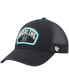 Фото #1 товара Men's '47 Black Miami Marlins Cledus MVP Trucker Snapback Hat