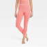 Фото #1 товара Women's High-Rise Ribbed Seamless 7/8 Jeggings - JoyLab Coral Pink XS