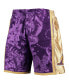 Men's Purple Los Angeles Lakers Hardwood Classics Lunar New Year Swingman Shorts