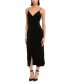ფოტო #3 პროდუქტის Women's Rhinestone-Strap Midi Dress