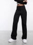 Monki relaxed tailored trousers in black 36 - фото #5