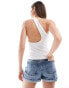 Фото #1 товара & Other Stories one shoulder top with cut out back detail in white