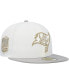 Фото #1 товара Men's White, Gray Tampa Bay Buccaneers 40th Season Gold Undervisor 59FIFTY Fitted Hat