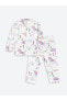 Фото #1 товара LCW baby Polo Yaka Uzun Kollu Baskılı Kız Bebek Pijama Takım
