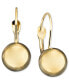 ფოტო #1 პროდუქტის 10k Gold Earrings, Ball Leverback
