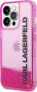 Karl Lagerfeld Karl Lagerfeld KLHCP14LLCKVF iPhone 14 Pro 6,1" różowy/pink hardcase Liquid Glitter Elong