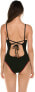 Isabella Rose 263470 Women's Bali Hai Plunge One Piece Swimsuit Size L