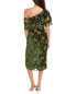 Фото #2 товара Платье Theia Burnout Wrap Dress для женщин
