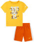 Фото #1 товара Комплект детский Nike Тениска с графическим принтом Just Do It и шорты Tricot, 2 шт.