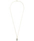 ფოტო #3 პროდუქტის Diamond Pavé Teardrop 18" Pendant Necklace (1/6 ct. t.w.) in 10k Gold