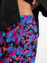 French Connection wrap midi skirt in bright floral