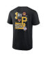 Men's Black Pittsburgh Pirates Split Zone T-Shirt Черный, S - фото #2