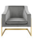 Фото #5 товара Hampshire 31" Velvet with Stainless Steel Modern Accent Chair