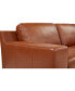 Фото #14 товара Darrium 3-Pc. Leather Chaise Sofa with Console, Created for Macy's