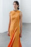 Фото #8 товара Расклешенное платье миди — zw collection ZARA