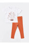 Фото #2 товара Костюм для малышей LC WAIKIKI Комплект тишорт и леггинсы с короткими рукавами для девочки