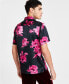 Фото #2 товара Men's Bouquet Short Sleeve Button-Front Camp Shirt, Created for Macy's