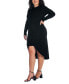 Фото #3 товара Plus Size Long Sleeve High Low Dress