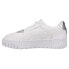 Фото #6 товара Puma Cali Dream Metal Lace Up Womens White Sneakers Casual Shoes 384853-02