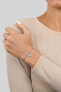 Фото #3 товара Beautiful silver bracelet with zircons Four Leaf Clover BRC45W